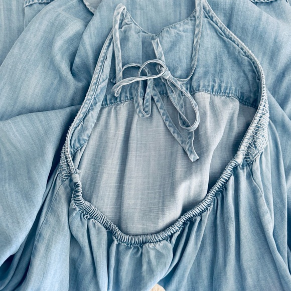 Bella Dahl Halter Chambray Dress - Picture 4 of 10